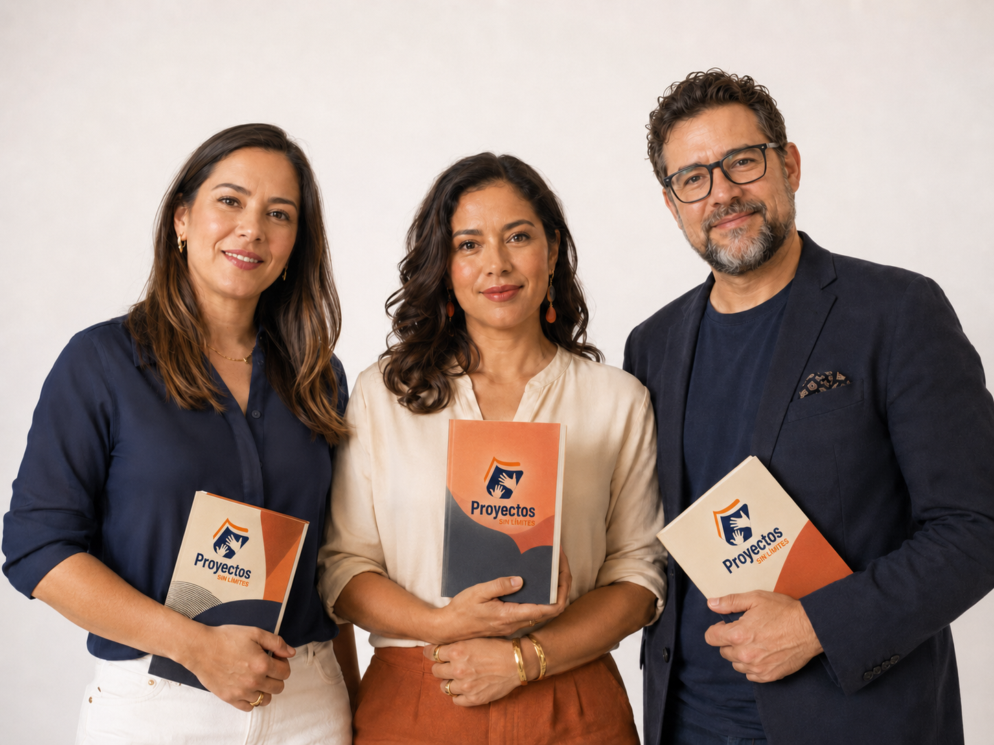 Equipo de Proyectos Sin Limites con sus libros publicados